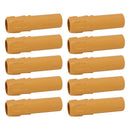 10pcs 4 Inch Candle Covers Sleeves Simulation Vintage Wax Drop Candle Socket Covers for Chandelier Yellow