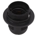 10Pcs E27 Light Base Socket Copper Core High Temperature Resistance E27 Light Holder Base with Lamp Sleeve for DIY Black