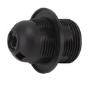 10Pcs E27 Light Base Socket Copper Core High Temperature Resistance E27 Light Holder Base with Lamp Sleeve for DIY Black