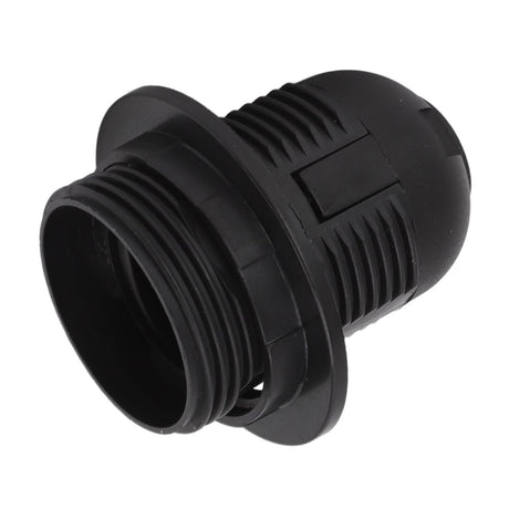 10Pcs E27 Light Base Socket Copper Core High Temperature Resistance E27 Light Holder Base with Lamp Sleeve for DIY Black