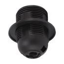 10Pcs E27 Light Base Socket Copper Core High Temperature Resistance E27 Light Holder Base with Lamp Sleeve for DIY Black