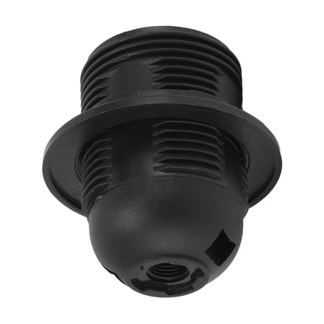 10Pcs E27 Light Base Socket Copper Core High Temperature Resistance E27 Light Holder Base with Lamp Sleeve for DIY Black