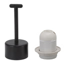 10Pcs E27 Light Base Socket Copper Core High Temperature Resistance E27 Light Holder Base with Lamp Sleeve for DIY White