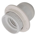 10Pcs E27 Light Base Socket Copper Core High Temperature Resistance E27 Light Holder Base with Lamp Sleeve for DIY White