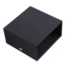 LED Wall Lights Multifunction Innovative Aluminum Wall Mounted Lamp for Bedroom Living Room Hallway 7W Black Warm Light