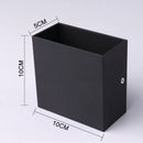 LED Wall Lights Multifunction Innovative Aluminum Wall Mounted Lamp for Bedroom Living Room Hallway 7W Black Warm Light