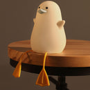 LED Night Light Cute Exquisite Touch Control USB Charging Night Light with Mobile Phone Holder Duck Night Lamp