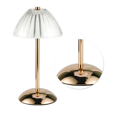 Mushroom Lamp Touch Switch Stepless Dimming Rechargeable Dining Table Decorative Crystal Table Lamp Bedside Night Light