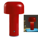 Mushroom Table Lamp Three Colors LED Light Beads Stepless Dimming Mushroom Lamp Night Light for Bedroom Bedside Red