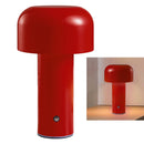 Mushroom Table Lamp Three Colors LED Light Beads Stepless Dimming Mushroom Lamp Night Light for Bedroom Bedside Red