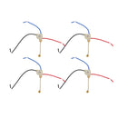4Pcs Ceiling Fan Light Switch Replacement Lamp Pull Chain Switch 3 Wire Ceiling Fan Lamp Switch 250V 125V Gold