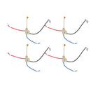 4Pcs Ceiling Fan Light Switch Replacement Lamp Pull Chain Switch 3 Wire Ceiling Fan Lamp Switch 250V 125V Gold