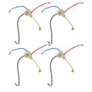 4Pcs Ceiling Fan Light Switch Replacement Lamp Pull Chain Switch 3 Wire Ceiling Fan Lamp Switch 250V 125V Gold