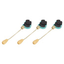 3Pcs Ceiling Light Pull Chain Switch 3 Speed 4 Wire Ceiling Fan Lamp Switch for Ceiling Lamp Fan Lamp Wall Lamp Gold