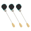 3Pcs Ceiling Light Pull Chain Switch 3 Speed 4 Wire Ceiling Fan Lamp Switch for Ceiling Lamp Fan Lamp Wall Lamp Chrome