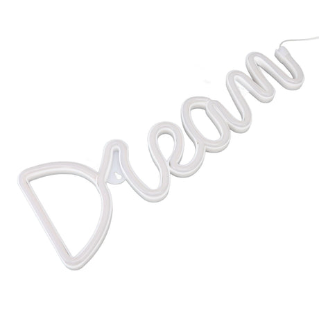 LED Neon Light Dream Battery USB Operated Neon Wall Light for Bedroom Living Room Bar Party Christmas Wedding