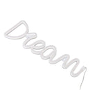 LED Neon Light Dream Battery USB Operated Neon Wall Light for Bedroom Living Room Bar Party Christmas Wedding