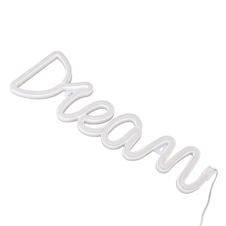 LED Neon Light Dream Battery USB Operated Neon Wall Light for Bedroom Living Room Bar Party Christmas Wedding