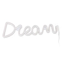 LED Neon Light Dream Battery USB Operated Neon Wall Light for Bedroom Living Room Bar Party Christmas Wedding