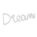 LED Neon Light Dream Battery USB Operated Neon Wall Light for Bedroom Living Room Bar Party Christmas Wedding