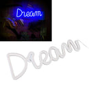 LED Neon Light Dream Battery USB Operated Neon Wall Light for Bedroom Living Room Bar Party Christmas Wedding
