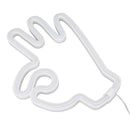 Hand Finger Neon Light OK Shaped LED Neon Sign Battery USB and Battery Powered Wall Decor Light for Home Bedroom