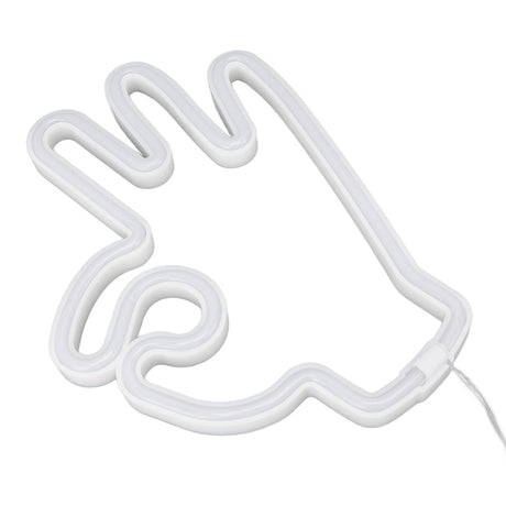 Hand Finger Neon Light OK Shaped LED Neon Sign Battery USB and Battery Powered Wall Decor Light for Home Bedroom