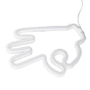 Hand Finger Neon Light OK Shaped LED Neon Sign Battery USB and Battery Powered Wall Decor Light for Home Bedroom