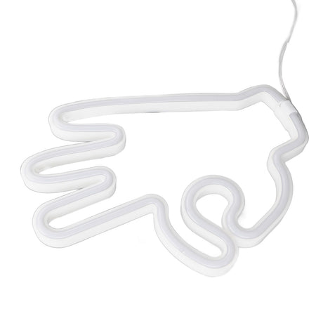 Hand Finger Neon Light OK Shaped LED Neon Sign Battery USB and Battery Powered Wall Decor Light for Home Bedroom