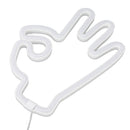 Hand Finger Neon Light OK Shaped LED Neon Sign Battery USB and Battery Powered Wall Decor Light for Home Bedroom