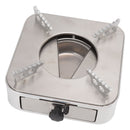 Alcohol Stove Stainless Steel Silver One Piece Design Drawer Structure Spirit Burner for Home Hiking