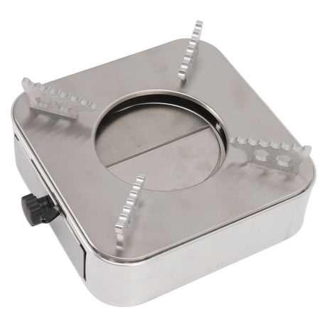 Alcohol Stove Stainless Steel Silver One Piece Design Drawer Structure Spirit Burner for Home Hiking