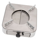 Alcohol Stove Stainless Steel Silver One Piece Design Drawer Structure Spirit Burner for Home Hiking