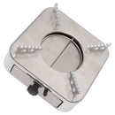 Alcohol Stove Stainless Steel Silver One Piece Design Drawer Structure Spirit Burner for Home Hiking
