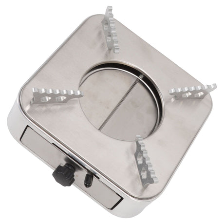Alcohol Stove Stainless Steel Silver One Piece Design Drawer Structure Spirit Burner for Home Hiking