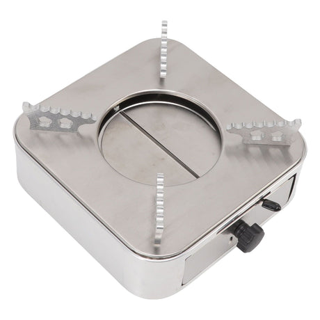 Alcohol Stove Stainless Steel Silver One Piece Design Drawer Structure Spirit Burner for Home Hiking