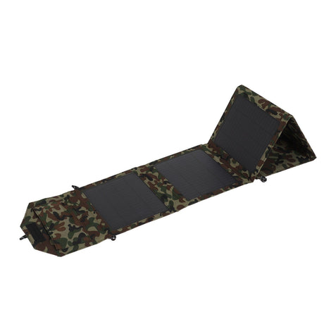 50W Portable Foldable Solar Panel Charger Kit 2 USB Ports Monocrystalline Silicon Solar Panel for Camping Hiking Camo