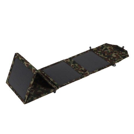 50W Portable Foldable Solar Panel Charger Kit 2 USB Ports Monocrystalline Silicon Solar Panel for Camping Hiking Camo