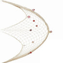 Nautical Decorative Fishing Net Cotton Hand Weaving Mediterranean Style Fishing Net for Party Home Photography Props