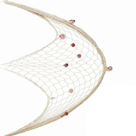 Nautical Decorative Fishing Net Cotton Hand Weaving Mediterranean Style Fishing Net for Party Home Photography Props