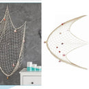 Nautical Decorative Fishing Net Cotton Hand Weaving Mediterranean Style Fishing Net for Party Home Photography Props