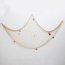Nautical Decorative Fishing Net Cotton Hand Weaving Mediterranean Style Fishing Net for Party Home Photography Props