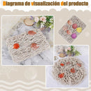 Nautical Decorative Fishing Net Cotton Hand Weaving Mediterranean Style Fishing Net for Party Home Photography Props
