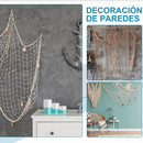 Nautical Decorative Fishing Net Cotton Hand Weaving Mediterranean Style Fishing Net for Party Home Photography Props