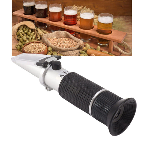Alcohol Test Refractometer Brix Meter Refractometer With Automatic Temperature Compensation Function For Wine Making