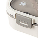 2 Layer Plastic Salad Lunch Box Microwave Safe Salad Lunch Container Portable Fruit Fat Reducing Light Food Picnic Box for Office Workers White, 1200ml