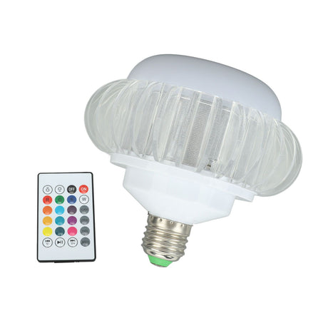 Smart LED Light Bulb Wireless Bluetooth Light Bulb Speaker E26 E27 RGB Color Changing Light Bulb With 24 Keys Remote Control