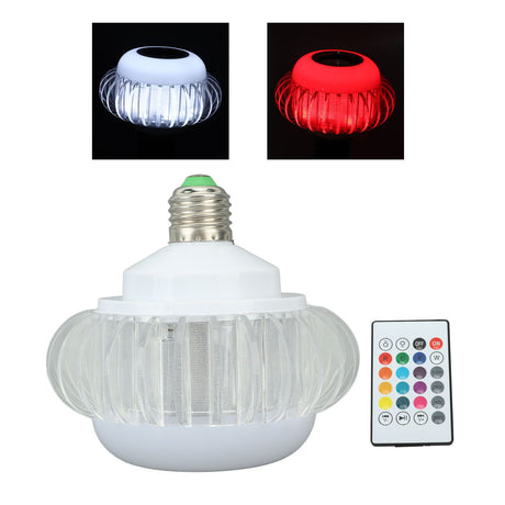 Smart LED Light Bulb Wireless Bluetooth Light Bulb Speaker E26 E27 RGB Color Changing Light Bulb With 24 Keys Remote Control