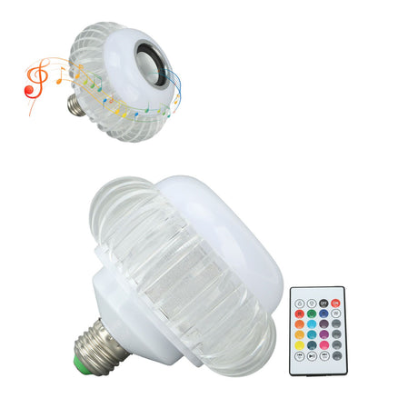 Smart LED Light Bulb Wireless Bluetooth Light Bulb Speaker E26 E27 RGB Color Changing Light Bulb With 24 Keys Remote Control