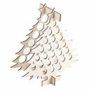 Christmas Advent Calendar Countdown 24 Wooden Christmas Tree Mini Alcohol Holder Wine Bottle Stand Decoration Gifts